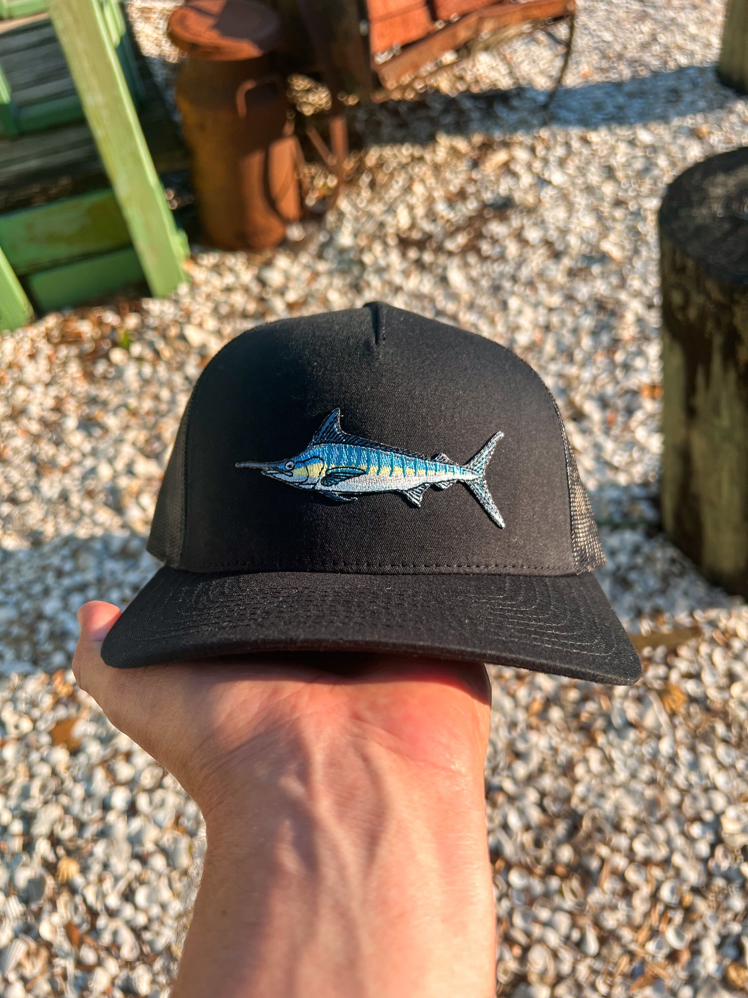 Blue Marlin Hat [Solid Black] – Chick Chase